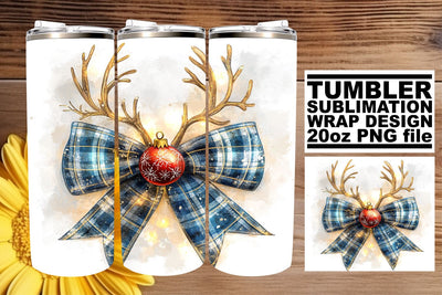 ideal for your unique projects! , Stylish 20oz wrap, Christmas Bow Sublimation afrosvg 