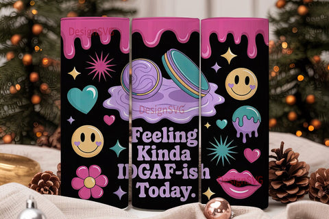 IDGAF-ish Tumbler Wrap Sublimation DesignSVG 