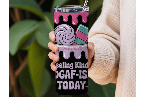 IDGAF-ish Tumbler Wrap Sublimation DesignSVG 