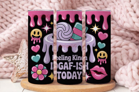 IDGAF-ish Tumbler Wrap Sublimation DesignSVG 