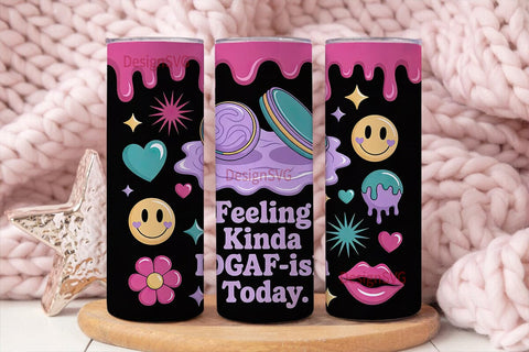 IDGAF-ish Tumbler Wrap Sublimation DesignSVG 