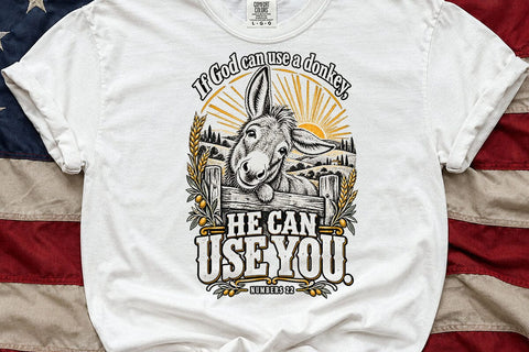 If God Can Use A Donkey Christian PNG SVG DesignDestine 