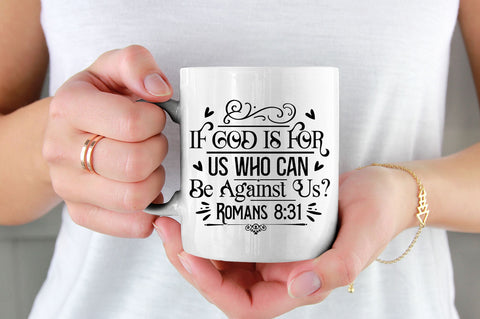If god is for us who can Svg Design SVG Regulrcrative 