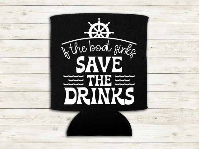 If The Boat Sinks Save The Drinks SVG SVG Caffeinated SVGs 