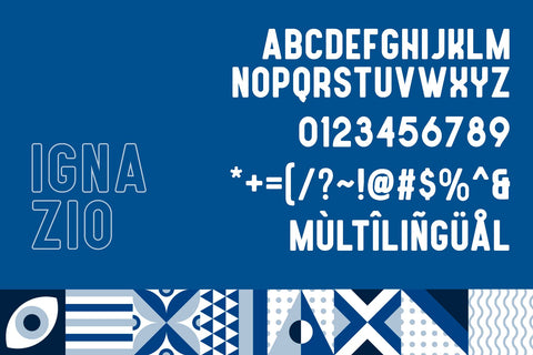 Ignazio - Bold Sans-Serif Family Font Mozzatype 
