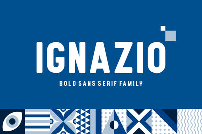 Ignazio - Bold Sans-Serif Family Font Mozzatype 