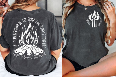 Ignite passion Front and Back SVG T shirt Design SVG Designangry 