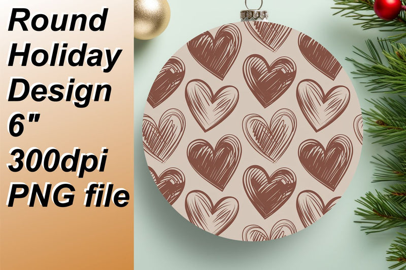 ignite your creative projects., Unique round designs for fun keychains, Heart Sublimation HoodArtCraft 