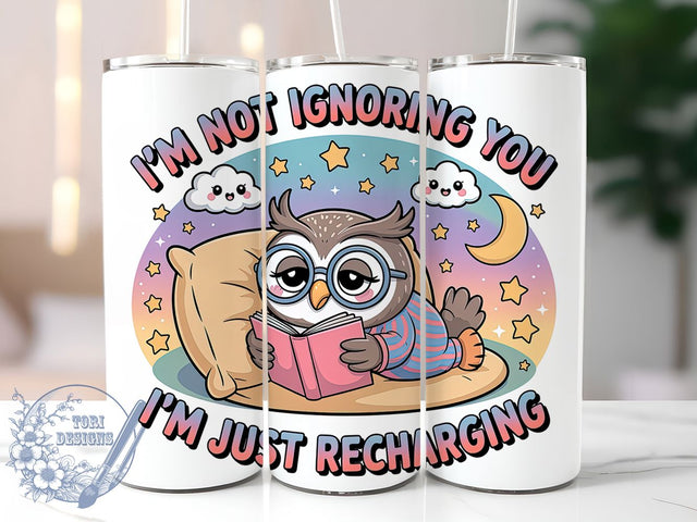 Ignoring You Humor 20oz Tumbler, Humor Gift, Sublimation Wrap, Sarcastic Mug, 20oz Tumbler Design, Ignoring You Quote, Everyday Humor Theme Sublimation ToriDesigns 