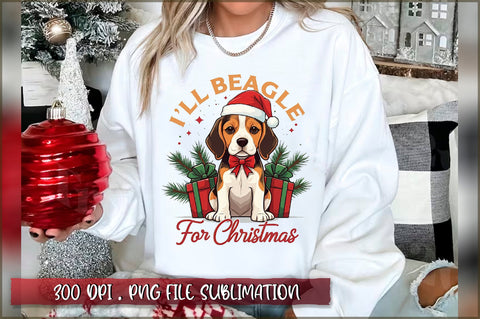I'll beagle for christmas Sublimation Sublimation Shetara Begum 