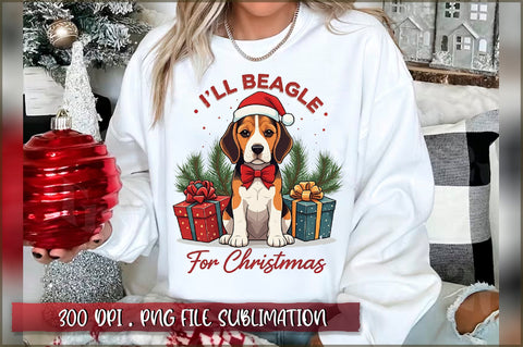 I'll beagle for christmas Sublimation Sublimation Shetara Begum 