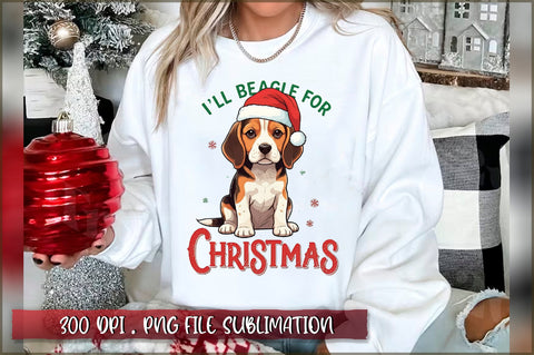 I'll beagle for christmas Sublimation Sublimation Shetara Begum 
