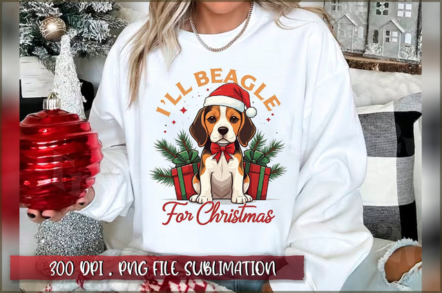 I'll beagle for christmas Sublimation Sublimation Shetara Begum 