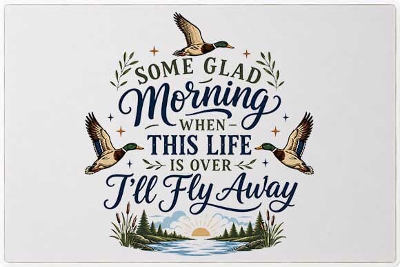 I'll Fly Away PNG | Christian Faith Sublimation Design Download SVG BillahCrafts 