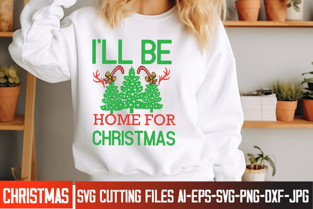 I’llbe Home For Christmas SVG Design, Christmas SVG ,Christmas SVG Design, Christmas SVG Bundle,Farmhouse Christmas SVG,Funny Christmas SVG Design SVG BlackCatsMedia 