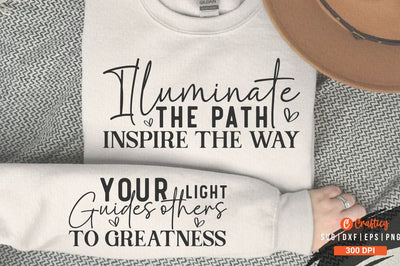 Illuminate the path, inspire the way Sleeve SVG Design SVG Designangry 