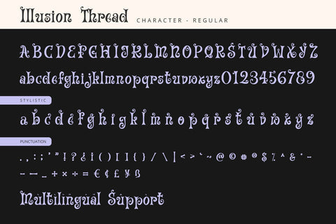 Illusion Thread - Display Font Font Alpaprana Studio 