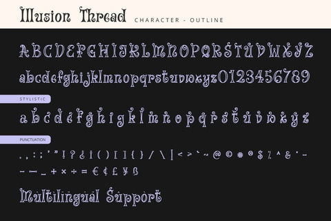 Illusion Thread - Display Font Font Alpaprana Studio 