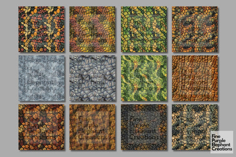 Illustrated Dinosaur Skin Scale Digital Paper - Prehistoric Jurassic Digital Pattern Fine Purple Elephant Creations 