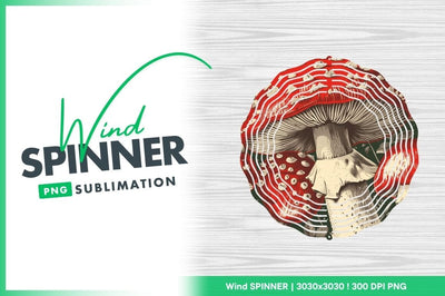 Illustration of Red Mushrooms with White Spots and Beige Gills on Dark Green Background Sublimation Regulrcrative 