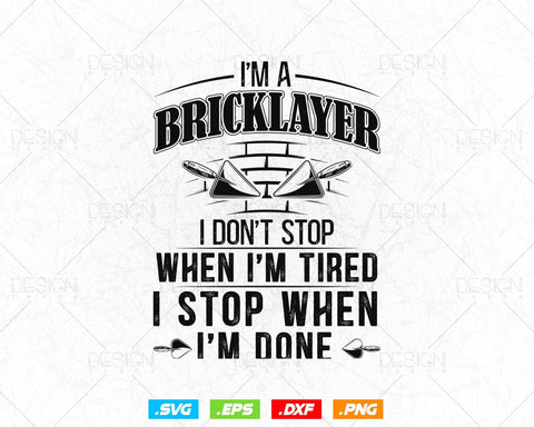 I'm A Bricklayer Concrete Trowel Cement Mason Svg Png, Construction Svg, SVG Files for Cricut Silhouette, Clipart, Instant download SVG DesignDestine 