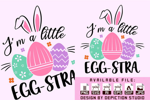 I'm A Little Egg Stra T-Shirt, Bunny Egg Shirt Print Template Sketch DESIGN Depiction Studio 