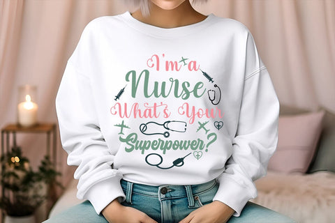 Im a nurse whats your superpower SVG Angelina750 