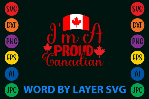 I'm A Proud Canadian svg design SVG Rafiqul20606 
