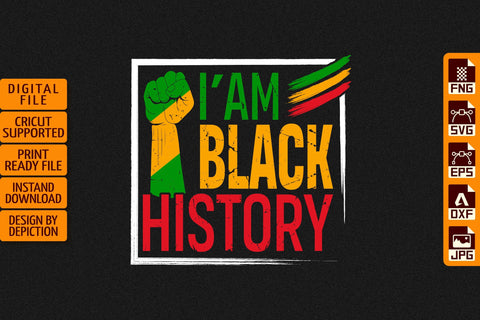 I'm Black History Month T-Shirt, Pride Month Shirt, Black History Shirt Print Template Sketch DESIGN Depiction Studio 
