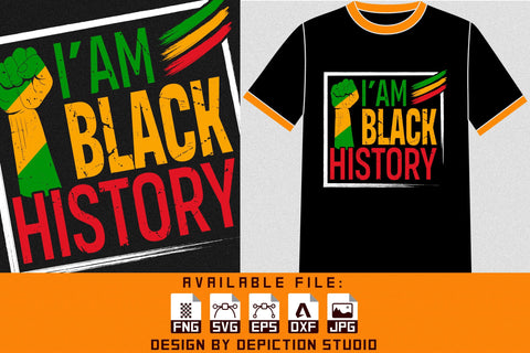I'm Black History Month T-Shirt, Pride Month Shirt, Black History Shirt Print Template Sketch DESIGN Depiction Studio 