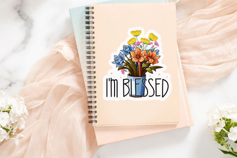 Im blessed Sticker Design Sublimation Regulrcrative 