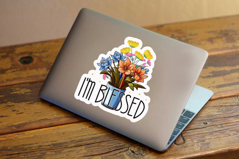 I'm blessed Sticker Design Sublimation Regulrcrative 