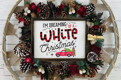 I'm Dreaming of a White Christmas PNG Sublimation Sublimation CraftLabSVG 
