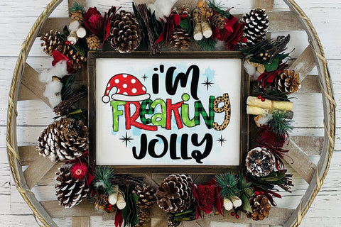 I'm Freaking Jolly | Christmas Sublimation Design Sublimation CraftLabSVG 