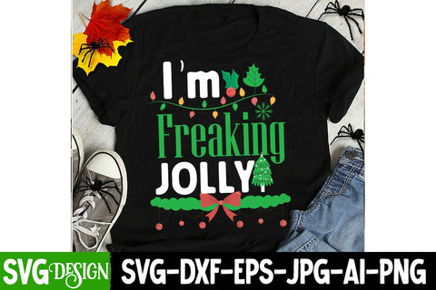 I'm Freaking Jolly SVG Cut File,Christmas SVG Cut File, Christmas Sublimation Design PNG, Christmas Sublimation ,Christmas Sublimation Bundle,Christmas Sublimation PNG SVG BlackCatsMedia 