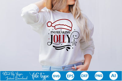 i'm freaking jolly SVG Design SVGs,Quotes and Sayings,Food & Drink,On Sale, Print & Cut SVG DesignPlante 503 