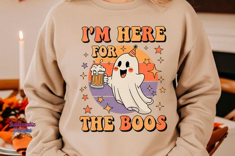 I'm Here for the Boos Halloween Ghost PNG | Halloween design for sublimation Sublimation Sublimatiz Designs 