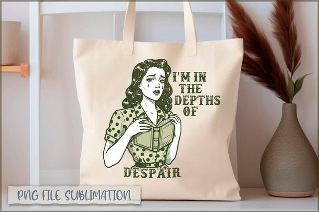 I'm in the depths of despair Tote Bag Sublimation Shetara Begum 