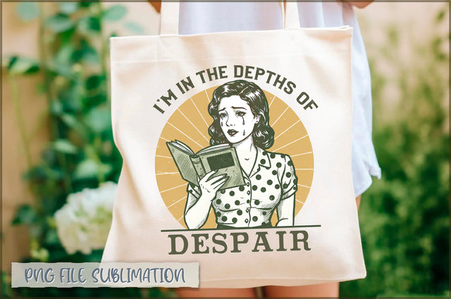 I'm in the depths of despair Tote Bag Sublimation Shetara Begum 