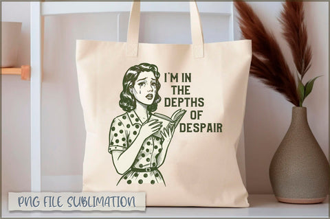 I'm in the depths of despair Tote Bag Sublimation Shetara Begum 