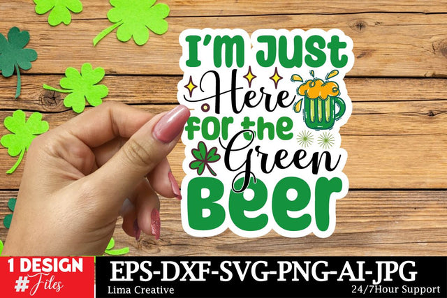 Im Just Here For The Beer Sticker SVG SVG Insomnia Std 