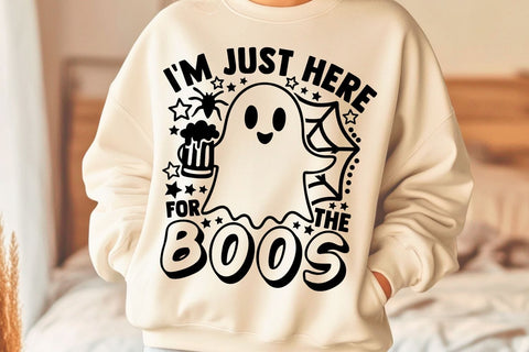 I’m Just Here For The Boos| Halloween Beer SVG Cutting Files. SVG CosmosFineArt 