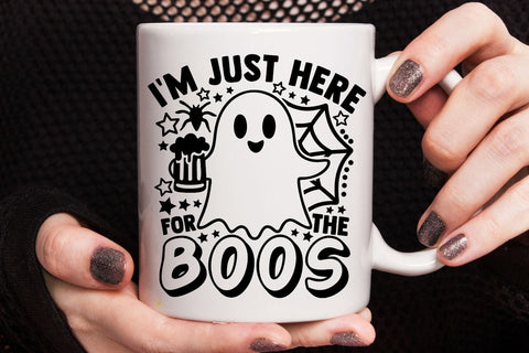 I’m Just Here For The Boos| Halloween Beer SVG Cutting Files. SVG CosmosFineArt 