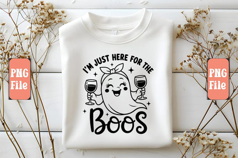 I'm Just Here for the Boos PNG Design Sublimation Craftlabsvg24 
