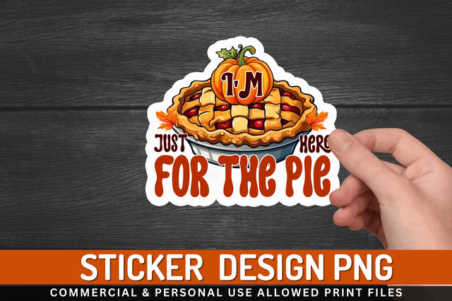 Im just here for the Stickers Design SVG Regulrcrative 