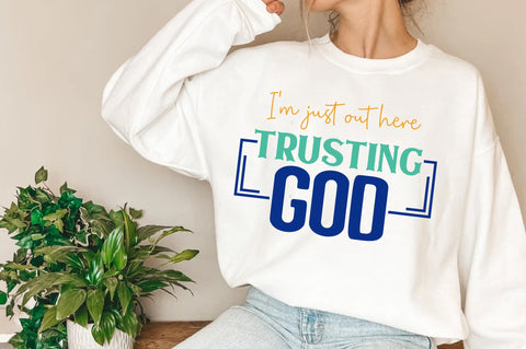 I'm Just Out Here Trusting God Png, Western, Daisy, God Is Love Png, Christian, Christian Design, Sublimation Png, Digital Download Png Sublimation Jagonath Roy 