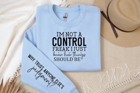 I'm not a control freak Sleeve SVG Design, Inspirational sleeve SVG, Motivational Sleeve SVG Design, Positive Sleeve SVG SVG Regulrcrative 
