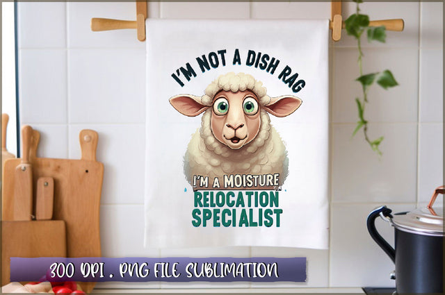 Im not a dish rag Im a moisture relocation specialist Sublimation Sublimation Shetara Begum 