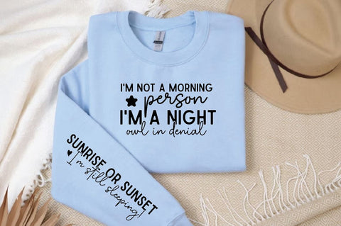 I'm not a morning person I'm a night owl in denial Sleeve SVG Design, Inspirational sleeve SVG, Motivational Sleeve SVG Design, Positive Sleeve SVG SVG Regulrcrative 