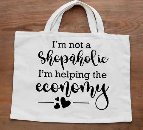 I'm not a shopaholic; I'm helping the economy SVG SVG Two Cats Crafting 